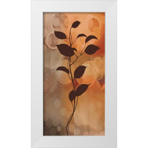 Flora II White Modern Wood Framed Art Print by Aparicio, Edward