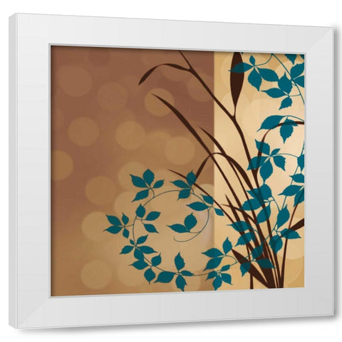 Sunset Blueprint II White Modern Wood Framed Art Print by Aparicio, Edward