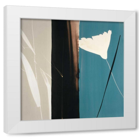 Divine White Modern Wood Framed Art Print by Abellan, Lola