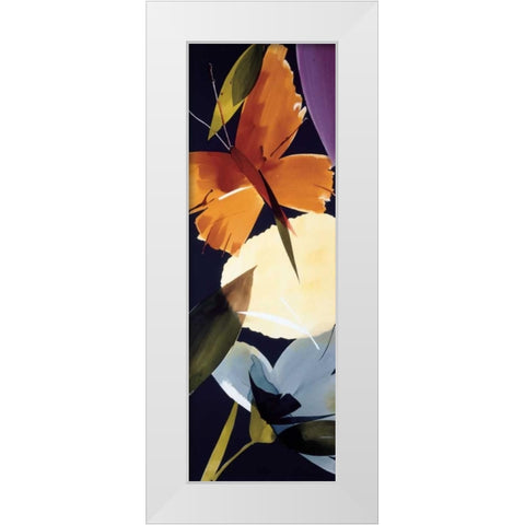 When the Wind Blows II White Modern Wood Framed Art Print by Abellan, Lola