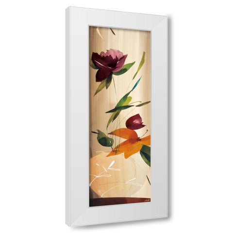 My Favorite Bouquet I White Modern Wood Framed Art Print by Abellan, Lola