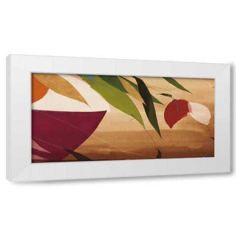 Flores Frescas I  White Modern Wood Framed Art Print by Abellan, Lola