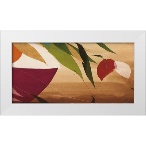 Flores Frescas I  White Modern Wood Framed Art Print by Abellan, Lola