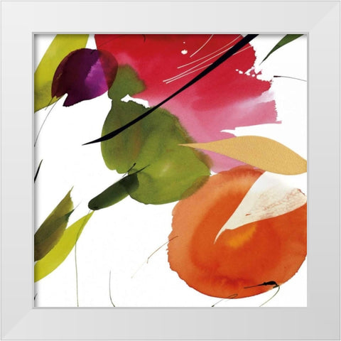 Subtlety II White Modern Wood Framed Art Print by Abellan, Lola