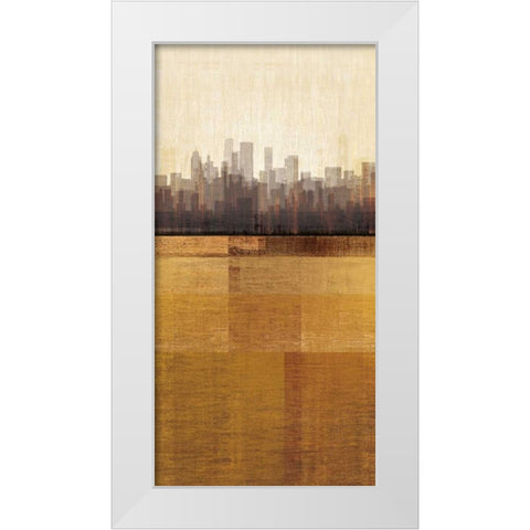 Metropolitan Jewel-Box - Topaz White Modern Wood Framed Art Print by Amori