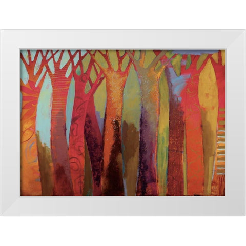 Enchanted City White Modern Wood Framed Art Print by Bredvik, Brenda K.
