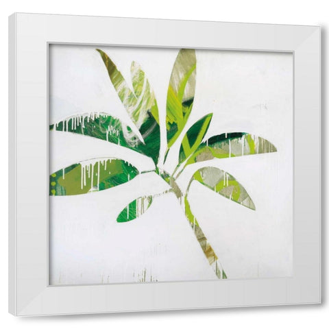 Tropical Landscape IV White Modern Wood Framed Art Print by Bredvik, Brenda K.