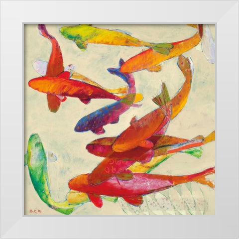 Tangled  White Modern Wood Framed Art Print by Bredvik, Brenda K.