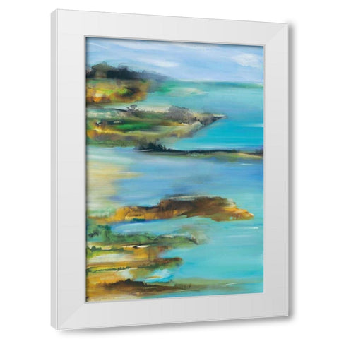 Far and Away White Modern Wood Framed Art Print by Brenner, Deborah