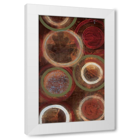 Natures Spheres I White Modern Wood Framed Art Print by Bernsen, Leslie
