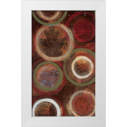 Natures Spheres I White Modern Wood Framed Art Print by Bernsen, Leslie