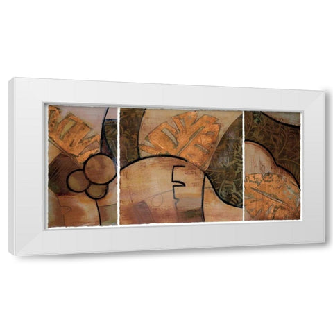 Tropical Journey I White Modern Wood Framed Art Print by Bernsen, Leslie