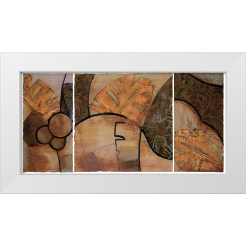 Tropical Journey I White Modern Wood Framed Art Print by Bernsen, Leslie