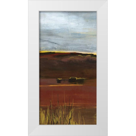 East Prairie White Modern Wood Framed Art Print by Bernsen, Leslie