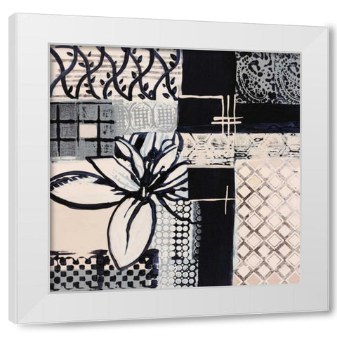Natures Patterns I White Modern Wood Framed Art Print by Bernsen, Leslie