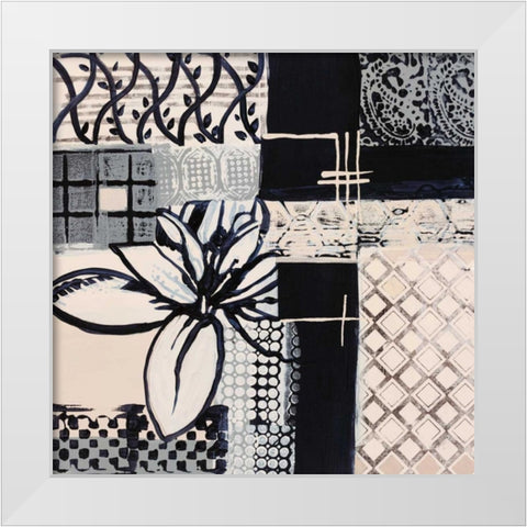 Natures Patterns I White Modern Wood Framed Art Print by Bernsen, Leslie