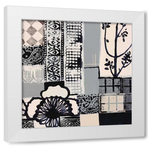 Natures Patterns II White Modern Wood Framed Art Print by Bernsen, Leslie