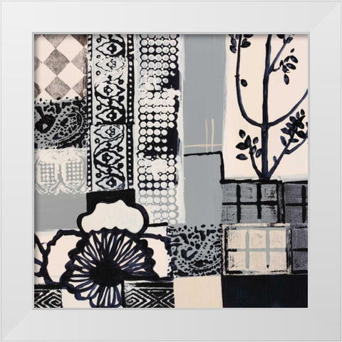 Natures Patterns II White Modern Wood Framed Art Print by Bernsen, Leslie