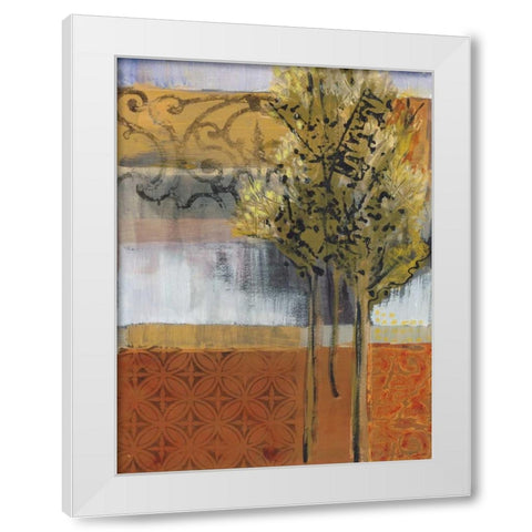 Edge of the Path White Modern Wood Framed Art Print by Bernsen, Leslie