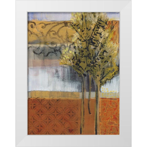 Edge of the Path White Modern Wood Framed Art Print by Bernsen, Leslie