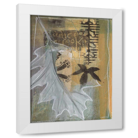 Leaf Luminescence II White Modern Wood Framed Art Print by Bernsen, Leslie