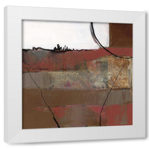 White Resonance II White Modern Wood Framed Art Print by Bernsen, Leslie