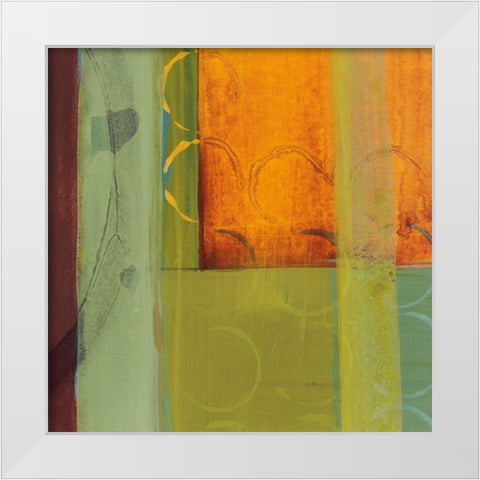 Kaleidoscope Rotations I White Modern Wood Framed Art Print by Bernsen, Leslie