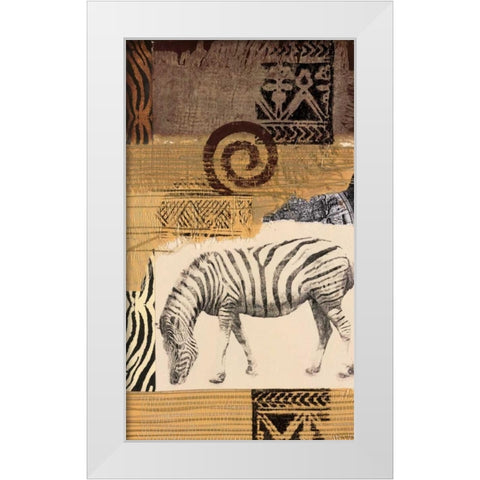 Safari I White Modern Wood Framed Art Print by Bernsen/Tunick