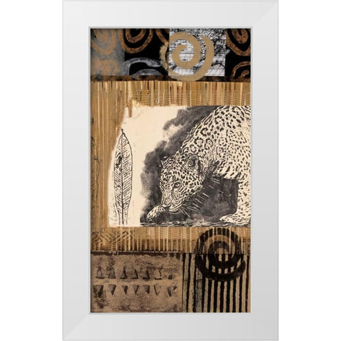 Safari II White Modern Wood Framed Art Print by Bernsen/Tunick
