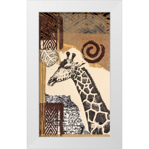 Safari III White Modern Wood Framed Art Print by Bernsen/Tunick