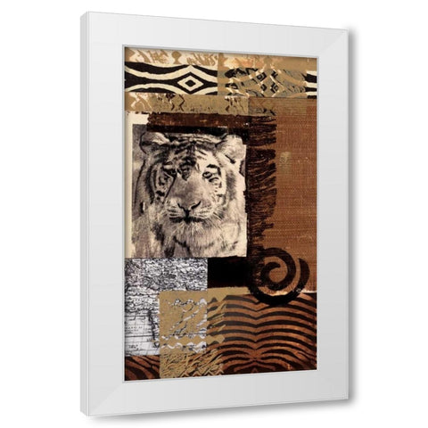Safari IV White Modern Wood Framed Art Print by Bernsen/Tunick