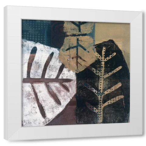 Natures Trace I White Modern Wood Framed Art Print by Bernsen/Tunick