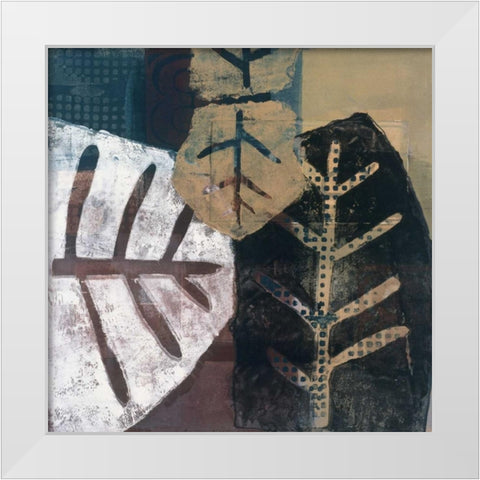 Natures Trace I White Modern Wood Framed Art Print by Bernsen/Tunick