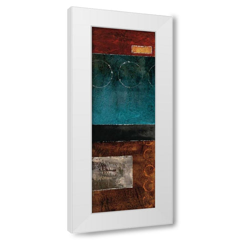 Linear I White Modern Wood Framed Art Print by Blake, W.