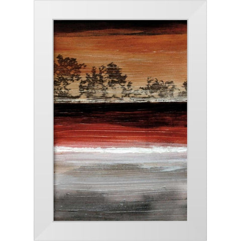 Castashore White Modern Wood Framed Art Print by Blake, W.