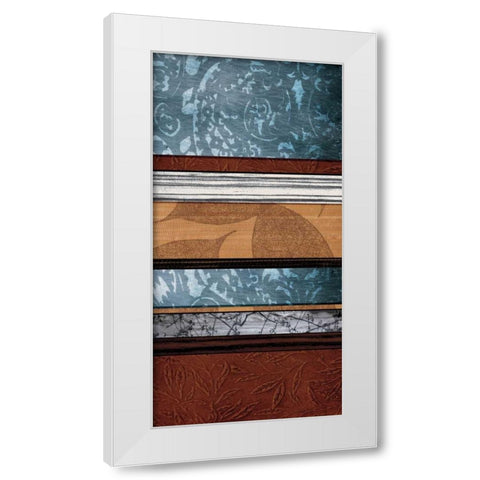 Pillars of Pattern I White Modern Wood Framed Art Print by Blake, W.