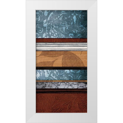 Pillars of Pattern I White Modern Wood Framed Art Print by Blake, W.