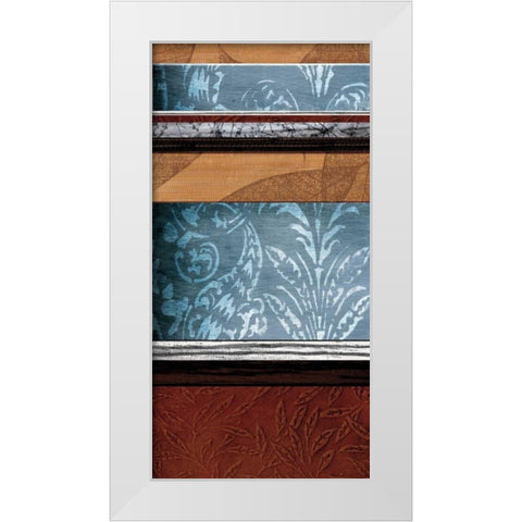 Pillars of Pattern II White Modern Wood Framed Art Print by Blake, W.