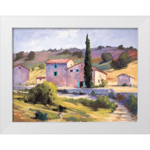 At the End of the Path White Modern Wood Framed Art Print by Curt, Brigitte