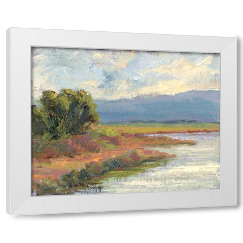 Jewels of the Wetlands Series One White Modern Wood Framed Art Print by Curt, Brigitte