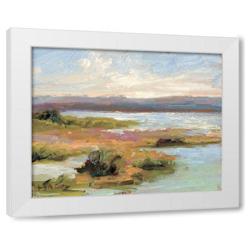 Jewels of the Wetlands Series One White Modern Wood Framed Art Print by Curt, Brigitte