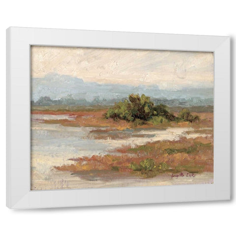 Jewels of the Wetlands Series One White Modern Wood Framed Art Print by Curt, Brigitte