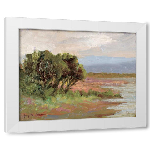 Jewels of the Wetlands Series One White Modern Wood Framed Art Print by Curt, Brigitte