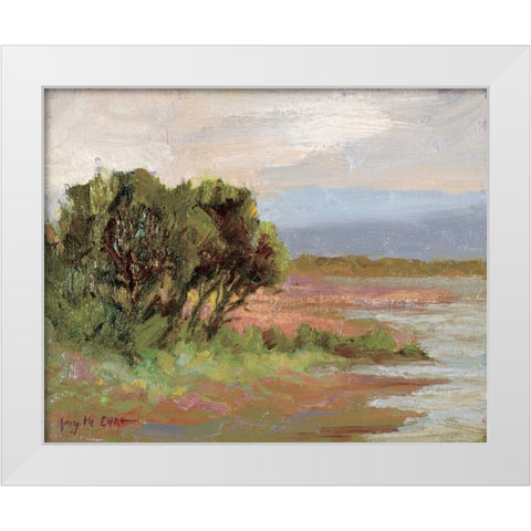 Jewels of the Wetlands Series One White Modern Wood Framed Art Print by Curt, Brigitte