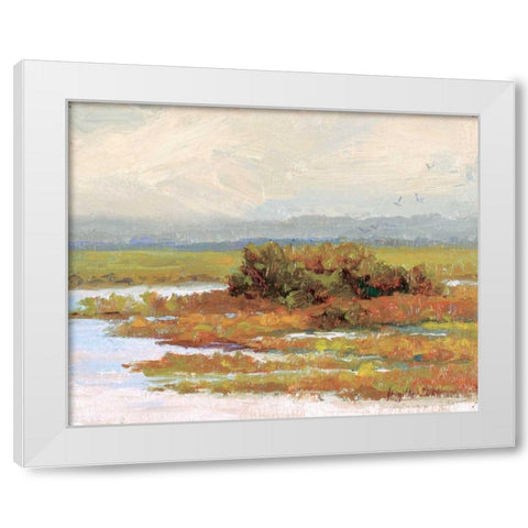 Jewels of the Wetlands Series One White Modern Wood Framed Art Print by Curt, Brigitte