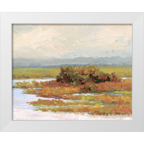 Jewels of the Wetlands Series One White Modern Wood Framed Art Print by Curt, Brigitte