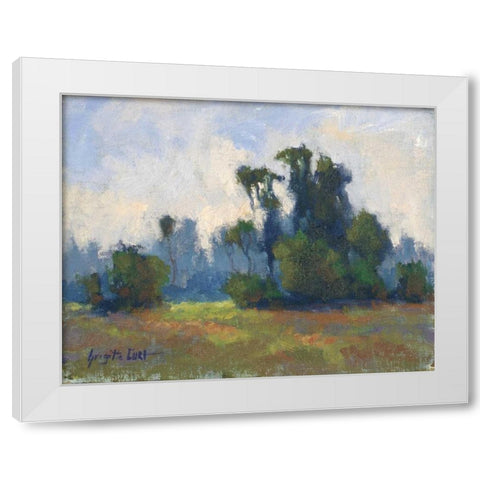 Rivages Series I White Modern Wood Framed Art Print by Curt, Brigitte