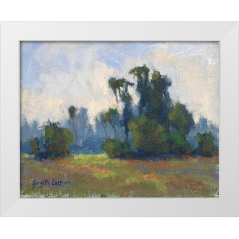 Rivages Series I White Modern Wood Framed Art Print by Curt, Brigitte