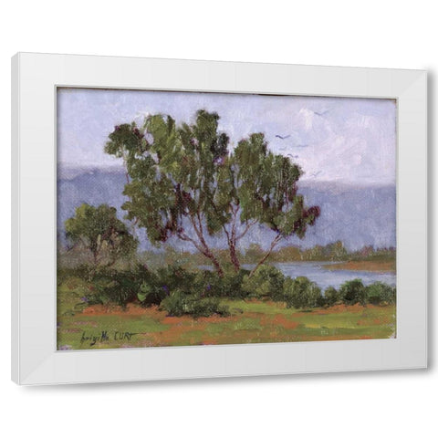 Rivages Series I White Modern Wood Framed Art Print by Curt, Brigitte