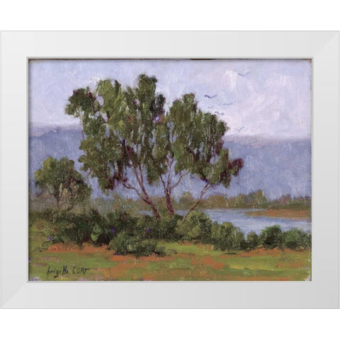 Rivages Series I White Modern Wood Framed Art Print by Curt, Brigitte